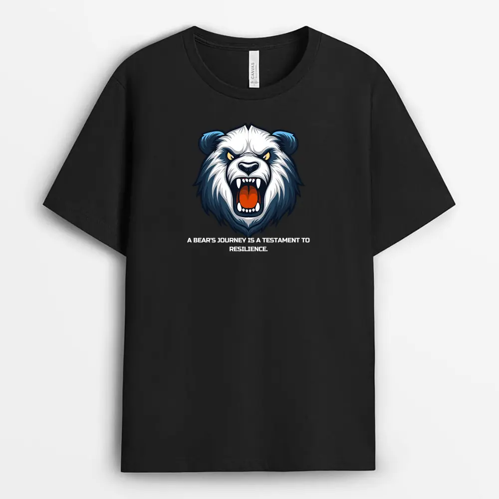 A Bears Journey Is A Testament To Resilience Loxtee T-Shirt - Black